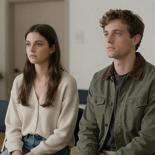 Casual Indoor Portrait of Two People