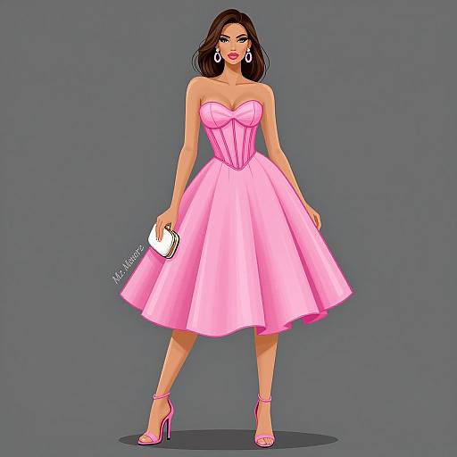 Vibrant Fashion Illustration by Mz. Manerz