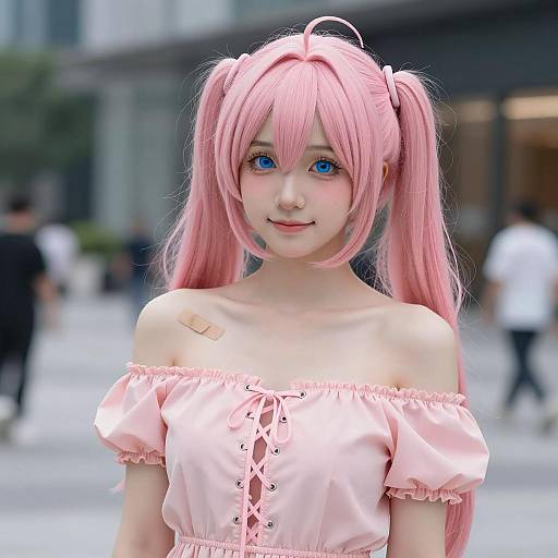 Charming Anime-Style Cosplay Portrait
