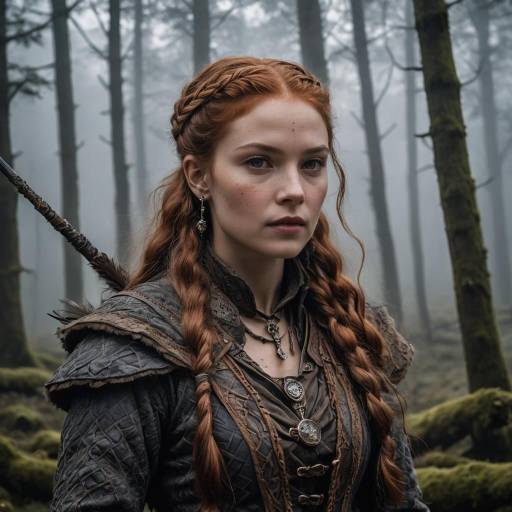 Adventurous Huntress in a Mystical Valley Adventurous Huntress in a Mystical Valley