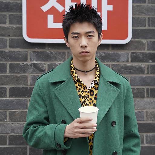 Young Man with Edgy Urban Style