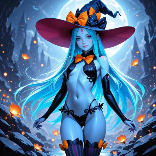 Vivid Anime Fairy: Blue Skinned Witch