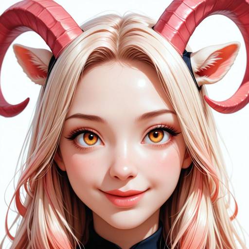 Joyful Cartoon Saanen Goat Illustration