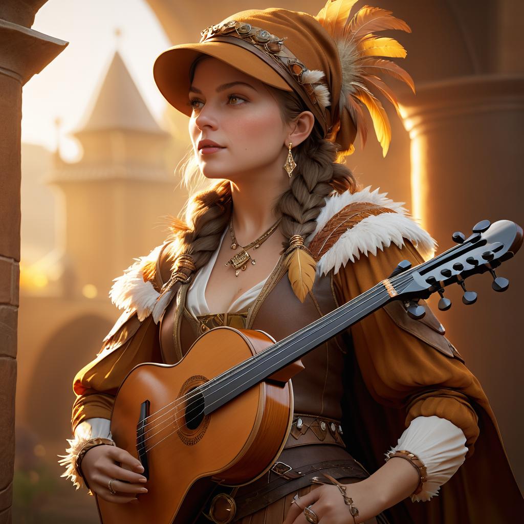 Cinematic Portrait of a Female Bard