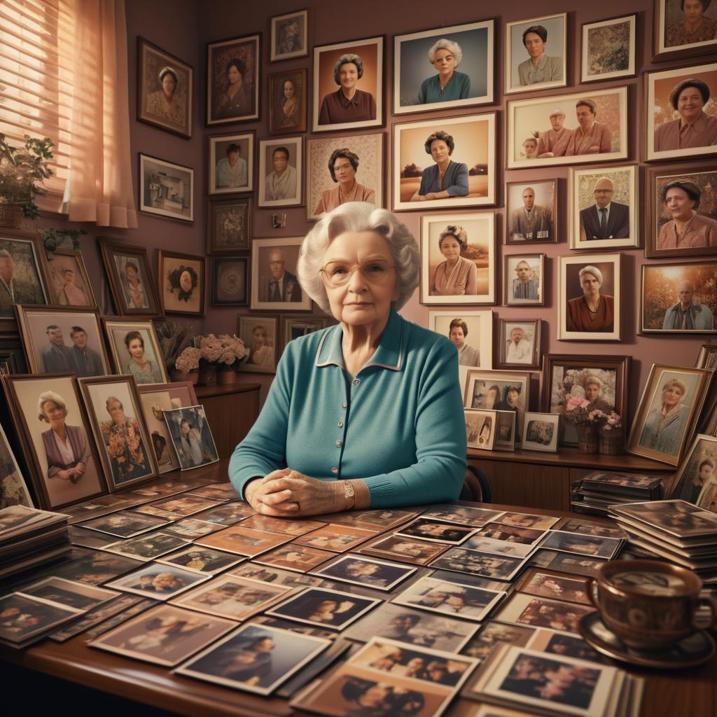 Nostalgic Portrait of an Elderly Woman