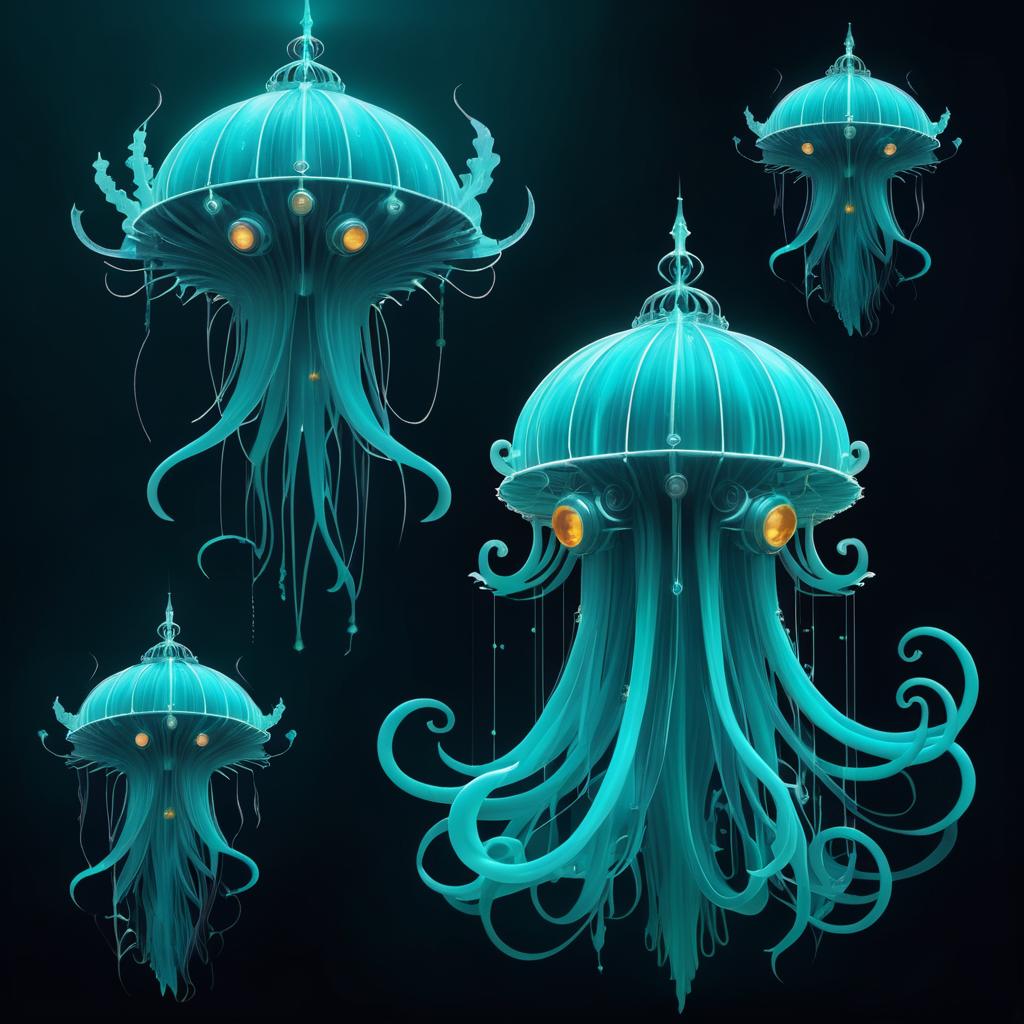 Submarine Ghost Demon Concept Designs