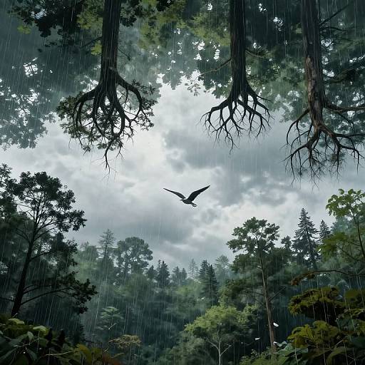 Upside-Down Forest in the Sky