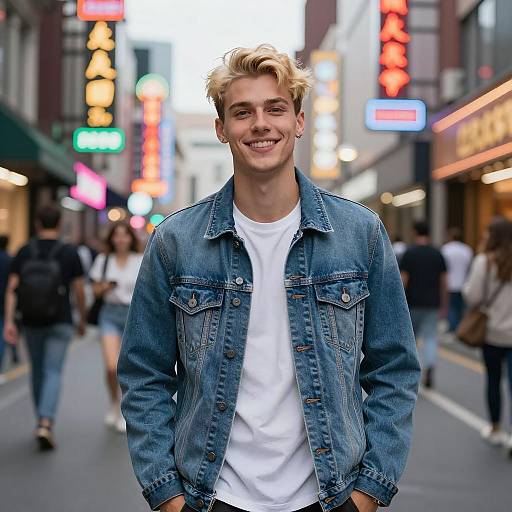 Urban Vibes: Confident Young Man