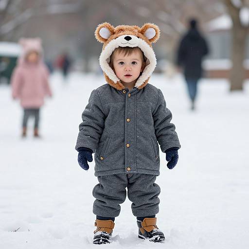 Baby in Winter Animal Costume
