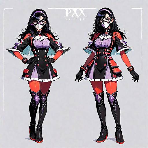 Violet Parr Inspired Anime Character