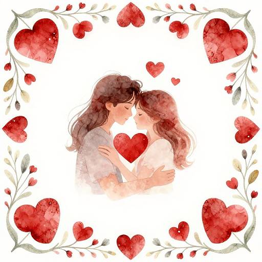 Floral Embrace of Love and Serenity