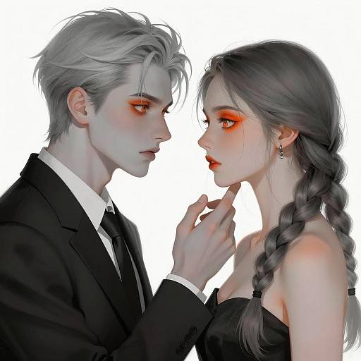 Intense Portrait of Formal Duo