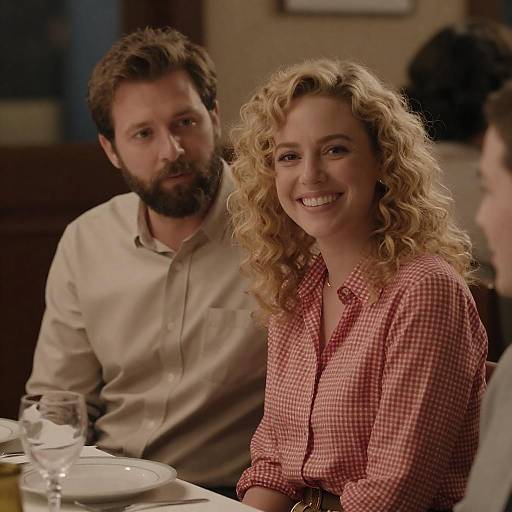 Cozy Dinner with Friends in Dim Light