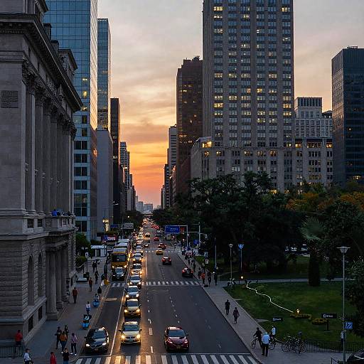 Contrasting Cityscape: Old Meets Modern