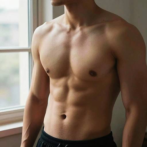 Hyperrealistic Athletic Male Physique