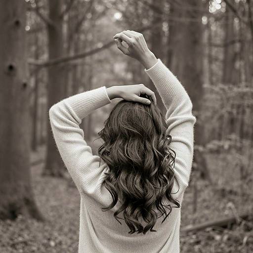 Monochromatic Portrait in a Forest