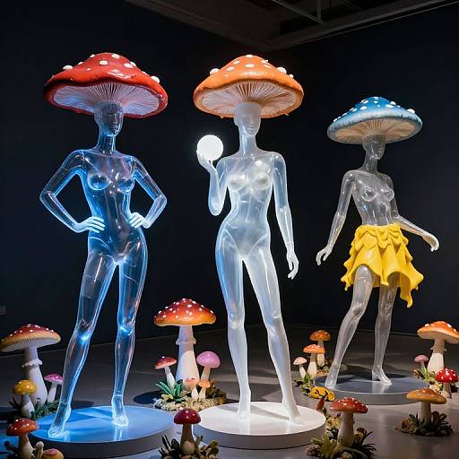 Surreal Futuristic Mannequin Art Installation