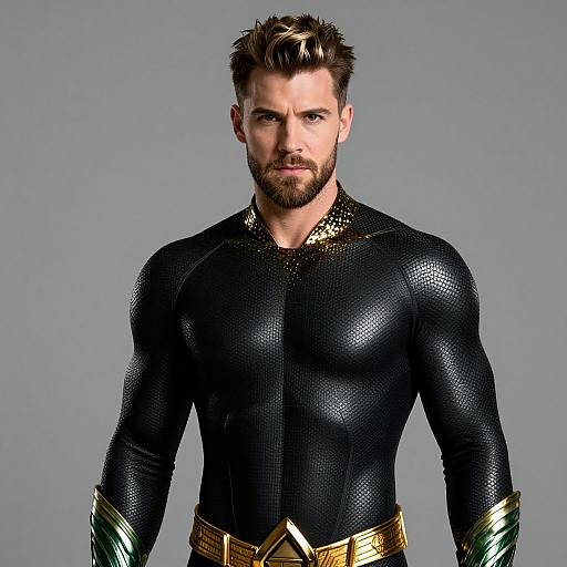 Aquaman Justice League Bodysuit Portrait