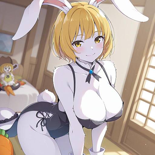 Illustration of Carrot (one piece), one piece in the style of Masabodo