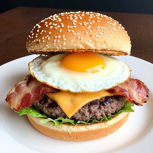 Classic Bacon Cheeseburger with Egg
