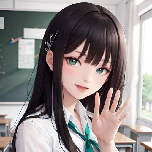 Aesthetic Anime Portrait of Shouko Komi