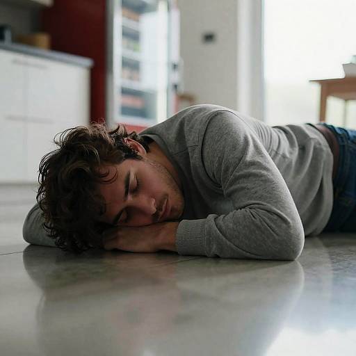 Casual Moment in a Contemporary Kitchen