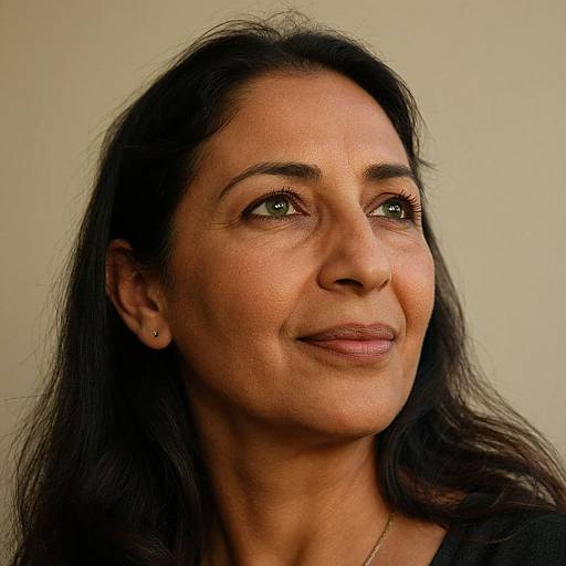 Intimate Portrait of Resilient North African Woman