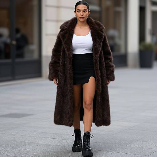 Chic Street Style with Oversized Coat
