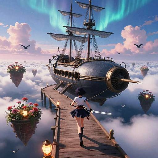 Auroral Miniskirt Swordswoman Adventure