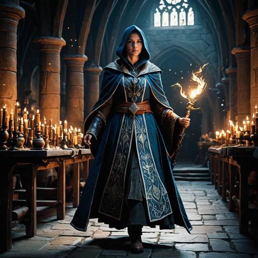 Fantasy Portrait of a Mage in Workshop