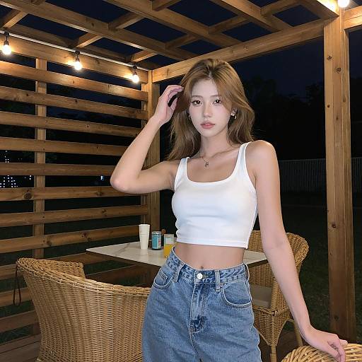 Casual Evening Vibes Under Pergola