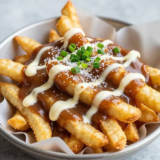 Loaded Golden Fries with Gravy and Cheese