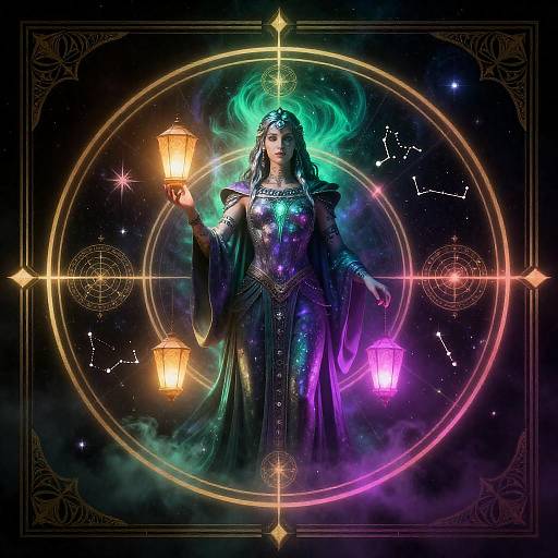 Auroral Astral Emissary with Sigils