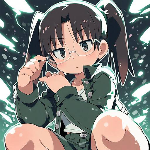 Illustration of Amasawa yuuko, dennou coil in the style of Zankuro