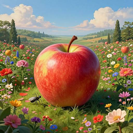 Surreal Insect Perspective Garden