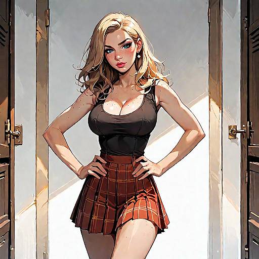 Nostalgic 90s Schoolgirl Fashion Shoot