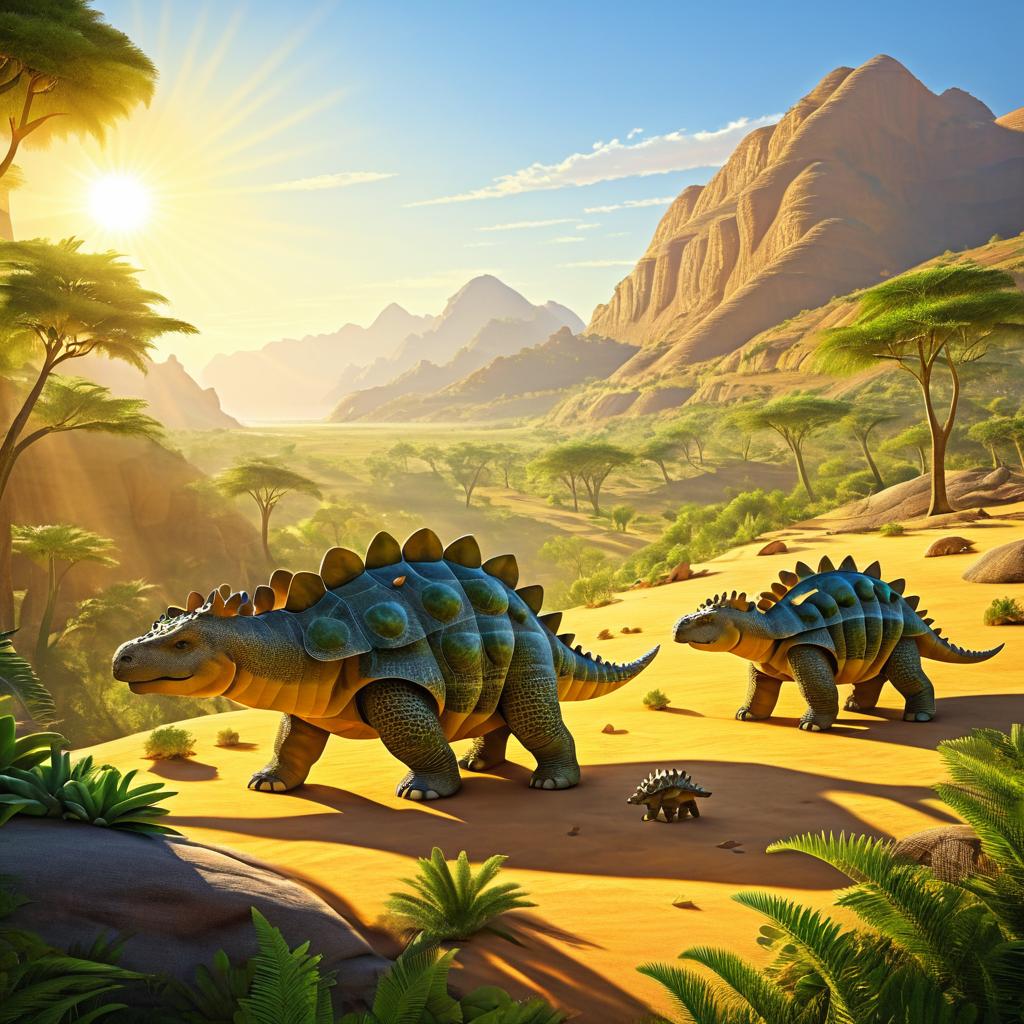 Breathtaking Ankylosaurus Paleoart Illustration