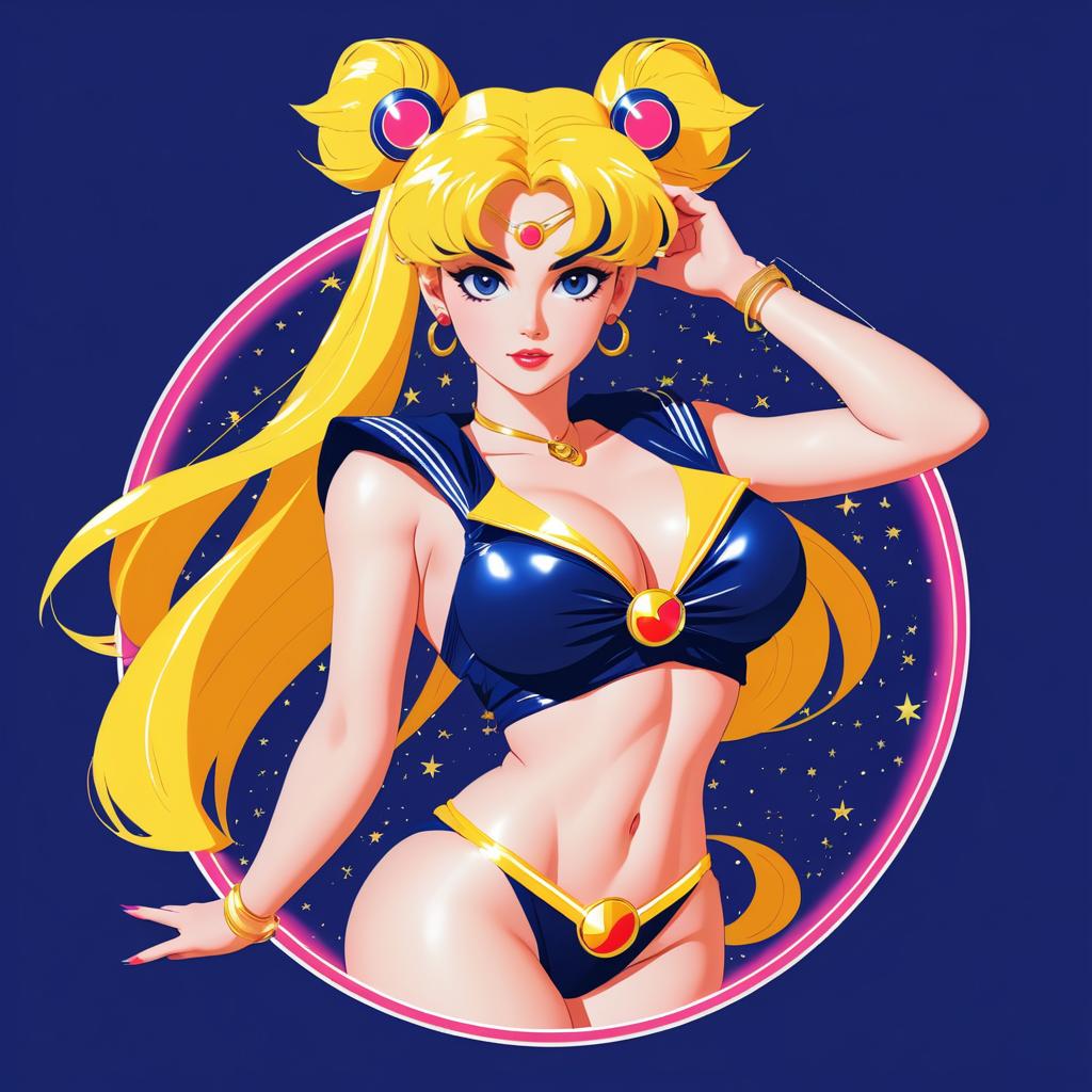 Hip-Hop Sailor Moon Inspired Character Design