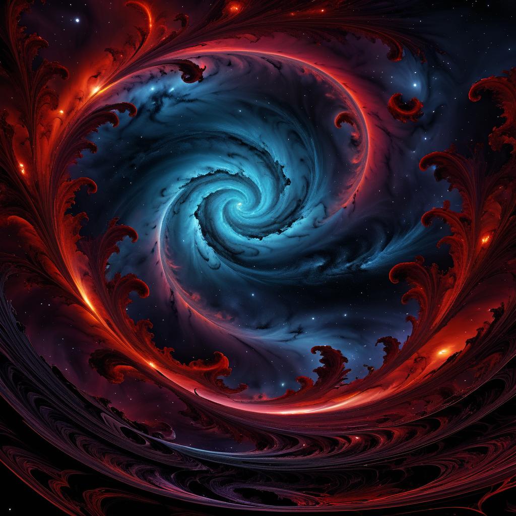 Eerie Red Fractals in Cosmic Dread