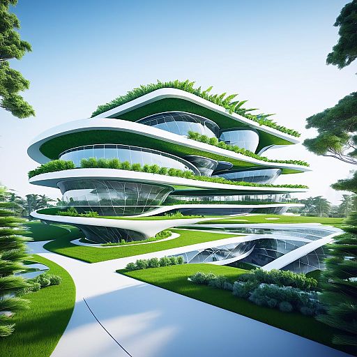 Innovative Futuristic GreenTech Headquarters Design Innovative Futuristic GreenTech Headquarters Design