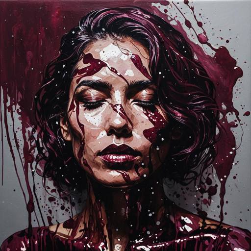 Shimmering Ink Portrait of a Poet Shimmering Ink Portrait of a Poet