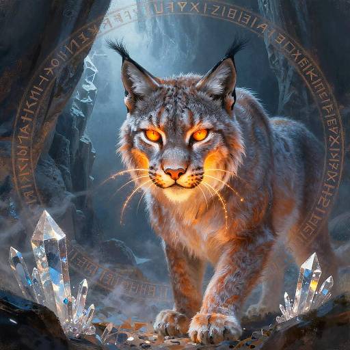 Mythic Wraith Lynx in Glacial Cave