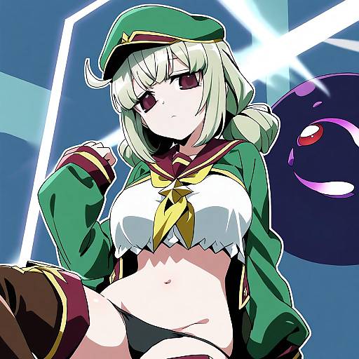 Illustration of Araga kiwi, mahou shoujo ni akogarete in the style of Dede (qwea 00000)