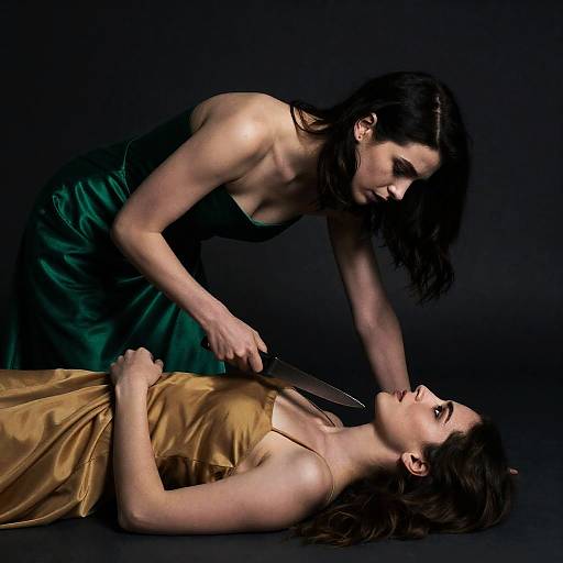 Intense Duel: Dark Elegance in Photography