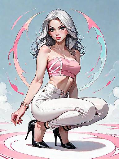 Trendy Fashion Illustration of a Woman