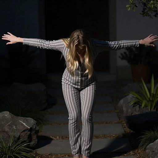 Dramatic Garden Portrait of a Woman