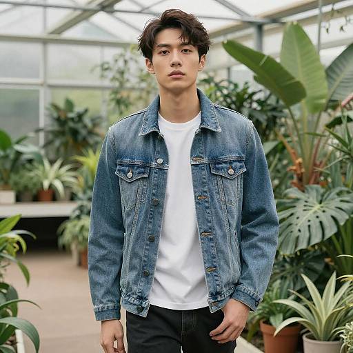 Confident Fashion in a Greenhouse