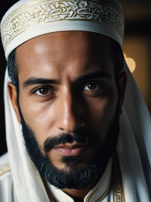 Photorealistic Muslim Man Headshot