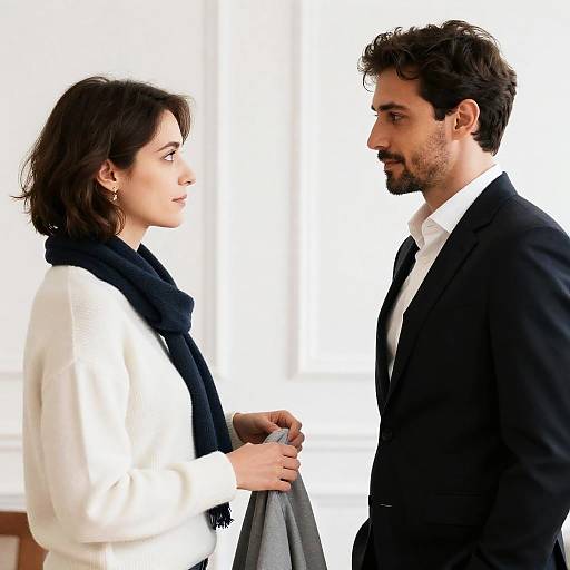 Intimate Portrait of Two People Together