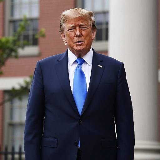 Middle-Aged Man in Professional Attire Outdoors